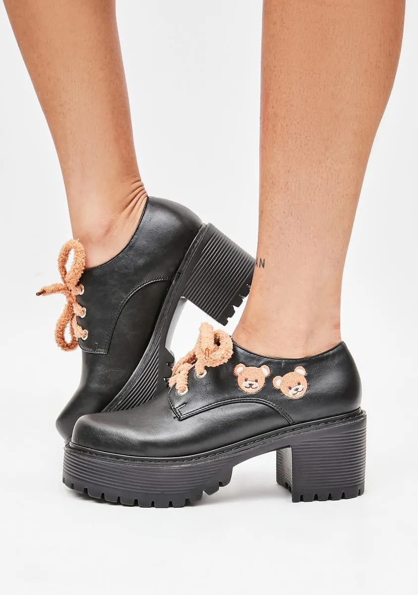 Fuzzums Platform Oxfords