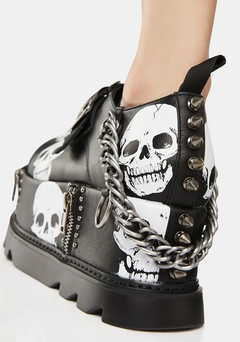 Maniac Chunky Platform Wedge Shoes