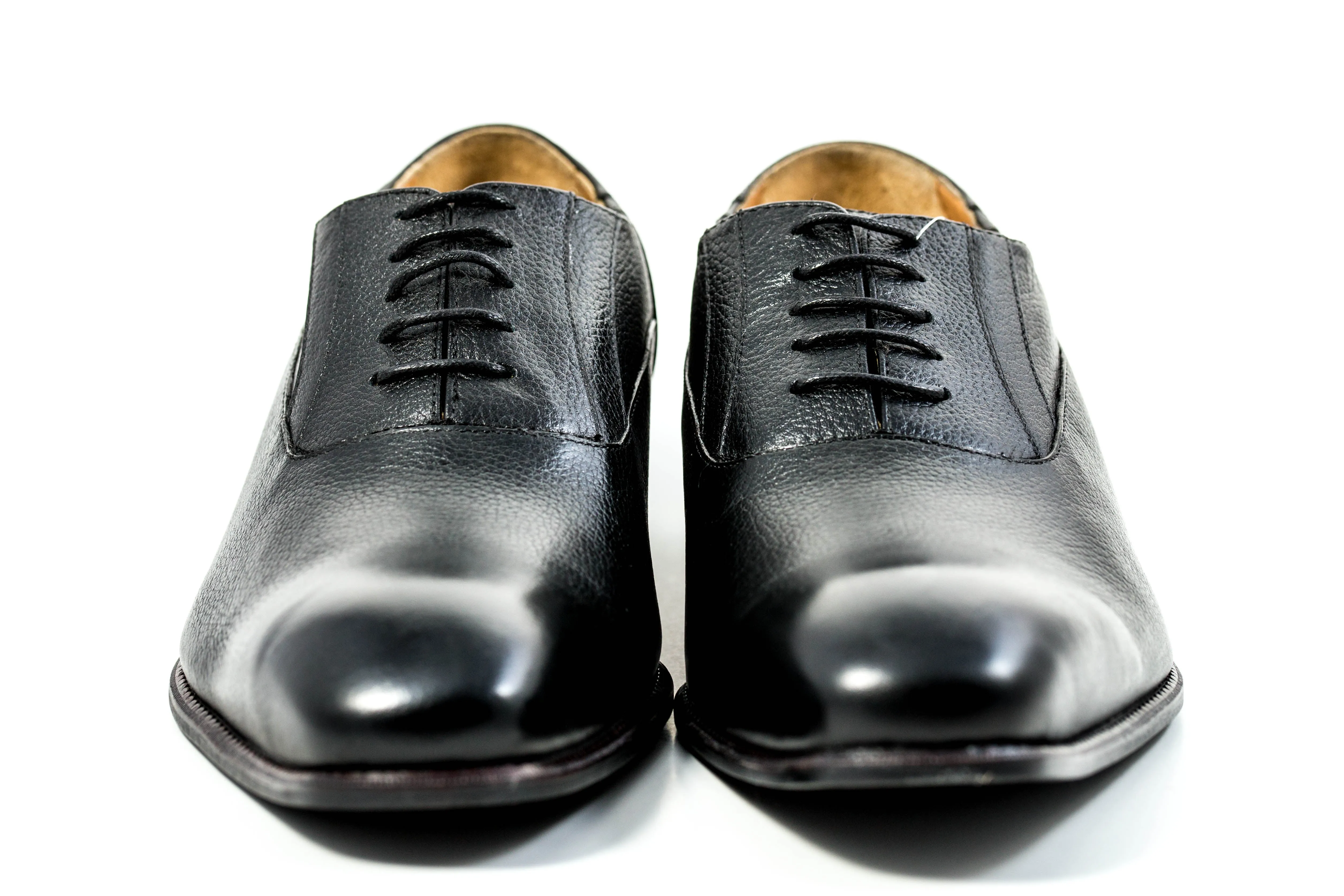 MEN'S GENUINE LEATHER OXFORD FORMAL BLACK DRESS SHOES BY ENAAF #CLGS22BLK