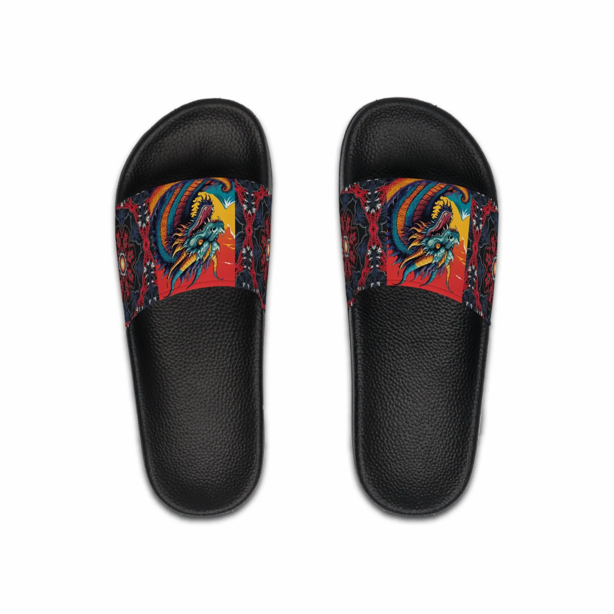 Men's Slide Sandals - Japanese Dragon